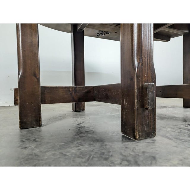 Vintage Chalet Dining Table For Sale - Image 4 of 7