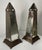 Hollywood Regency Pair of Antique Mirrored Obelisks For Sale - Image 3 of 12