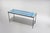 Vintage mosaic coffee table with a sturdy black metal frame and ceramic tile top. The small ceramic tiles in vibrant bleu,...