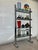 Vintage Glass and Steel Bookcase, 1970s For Sale - Image 6 of 7