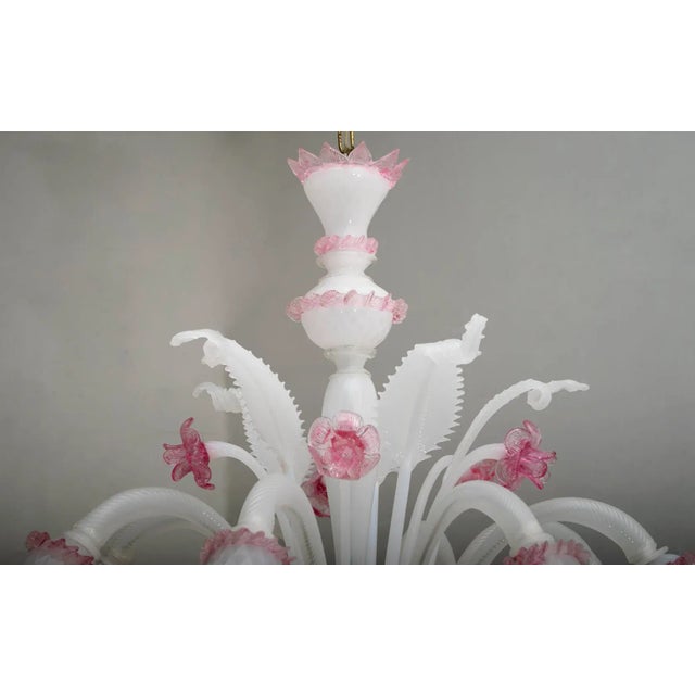1960s Venetian Glass Ceiling Lamp from Maestri Muranesi, 1960s For Sale - Image 5 of 15
