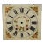 Antique Early 19th Century American Hand Painted Wood Clock Dial From Pillar & Scroll Type Shelf Clock For Sale