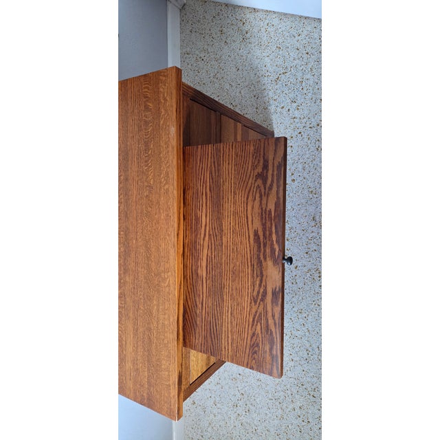 2000 - 2009 Cedar Lined Mission Oak Cabinet/Chest of Drawers For Sale - Image 5 of 9