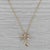 Metal 0.20ctw Diamond PalmTree Pendant Necklace 14k Yellow Gold 20" Cable Chain For Sale - Image 7 of 7