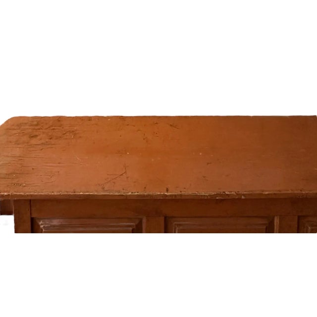Early 1900s French Bakers Table Sideboard Storage For Sale - Image 9 of 12