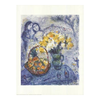 Marc Chagall the Yellow Bouquet, 1995 Lithograph For Sale