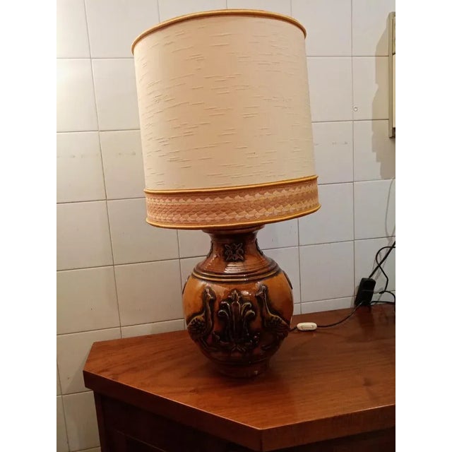 Ceramic Majolica Lamp from Zaccagnini, Italy, 1960s For Sale - Image 7 of 7