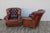 Pair of Restoration Hardware Churchill Tufted Brown Leather Lounge Chairs With Nailhead Trim For Sale In Los Angeles - Image 6 of 18
