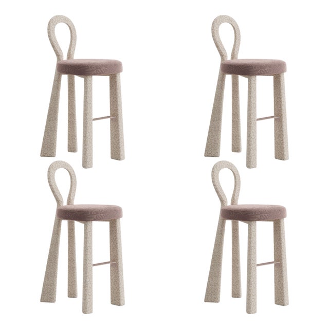 Mary III Bar Chairs by Ottiu, Set of 4 For Sale