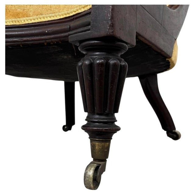 19th Century Antique English William IV Mahogany Armchairs, Set of 2 For Sale - Image 14 of 15