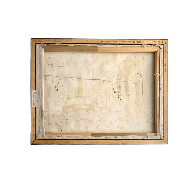 Late 20th Century Painting Havana Street Oil on Canvas Vintage Cityscape Caribbean Decor For Sale In Tulsa - Image 6 of 6