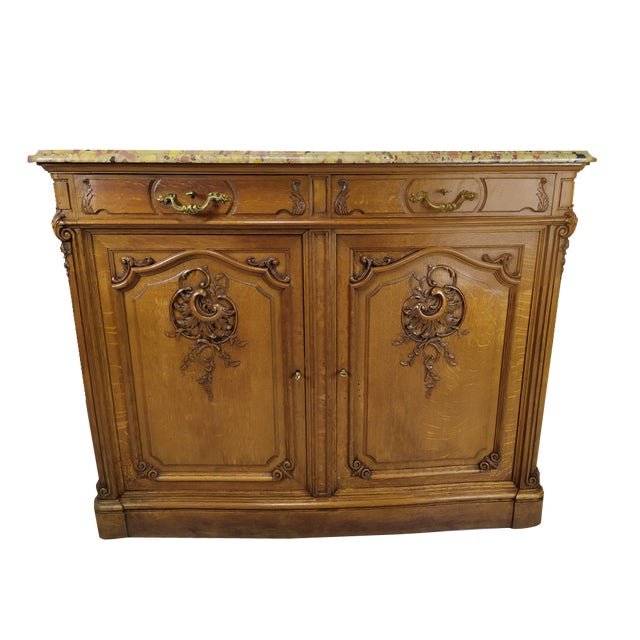 Louis XV Buffet by Mercier Chêne, 1890s For Sale
