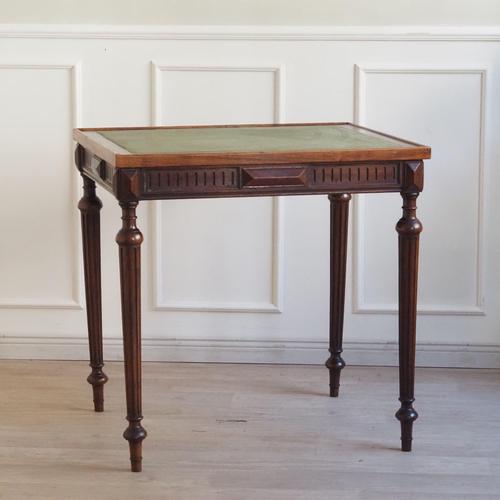 Antique French Walnut Gaming Table with Removable and Rotating Top For Sale - Image 13 of 18
