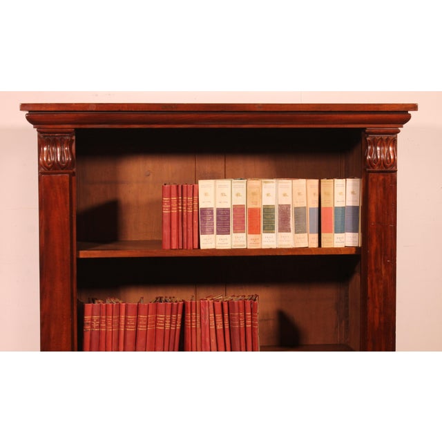 Wood William IV Mahogany Open Bookcase with Secret Drawer, England, 1830s For Sale - Image 7 of 14