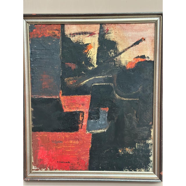Gösta Wallmark, Transformation, 1950s, Oil Painting on Canvas, Framed For Sale - Image 15 of 18