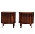Mid-Century Modern Mid 20th Century Kent-Coffey Perspecta Walnut Nightstands With Sculpted Arched Fronts, Attributed For Sale - Image 3 of 11