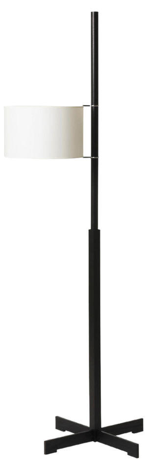 White and Black Oak TMM Floor Lamp by Miguel Milá