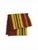 Burgundy Vintage Latvian Folk Art Woven Wool Striped Textile Blanket For Sale - Image 8 of 8