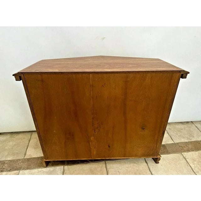 Wood 1960s Mid Century Console Cabinet Double Doors and Interior Shelf For Sale - Image 7 of 10