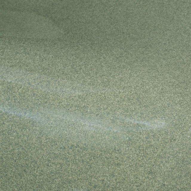 Contemporary Cushion Concrete Stool, Olive Green For Sale - Image 3 of 4