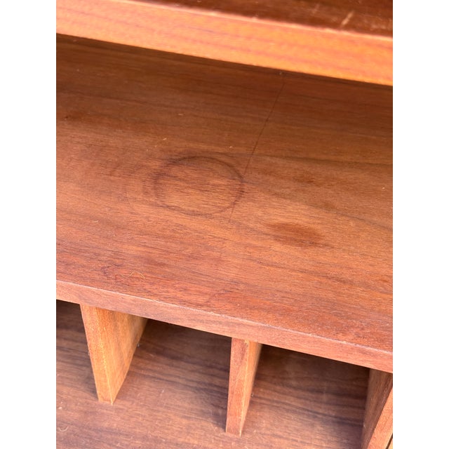 Wood Mid-Century Danish Teak Drop-Down Secretary Desk For Sale - Image 7 of 17