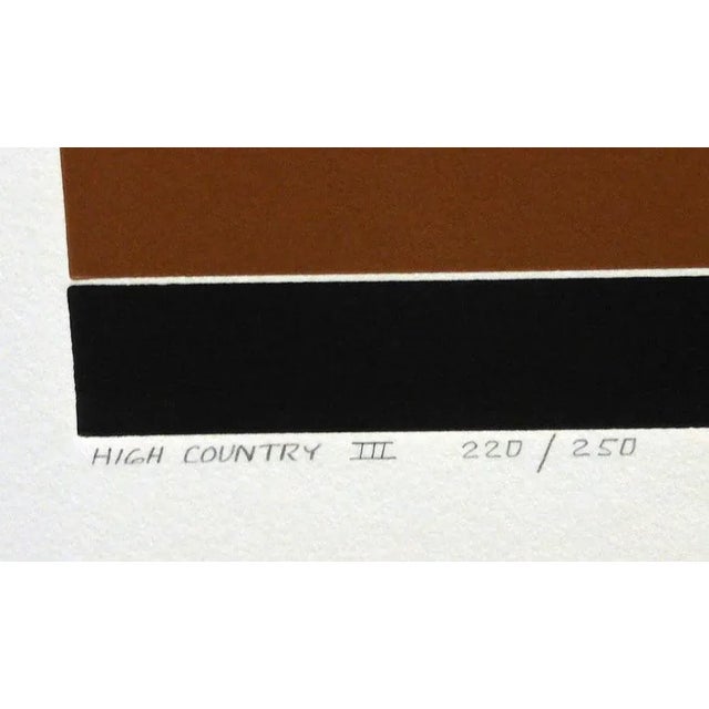 John Martineau "High Country III" Hand Signed Limited Edition Intaglio Print on Paper For Sale - Image 4 of 5
