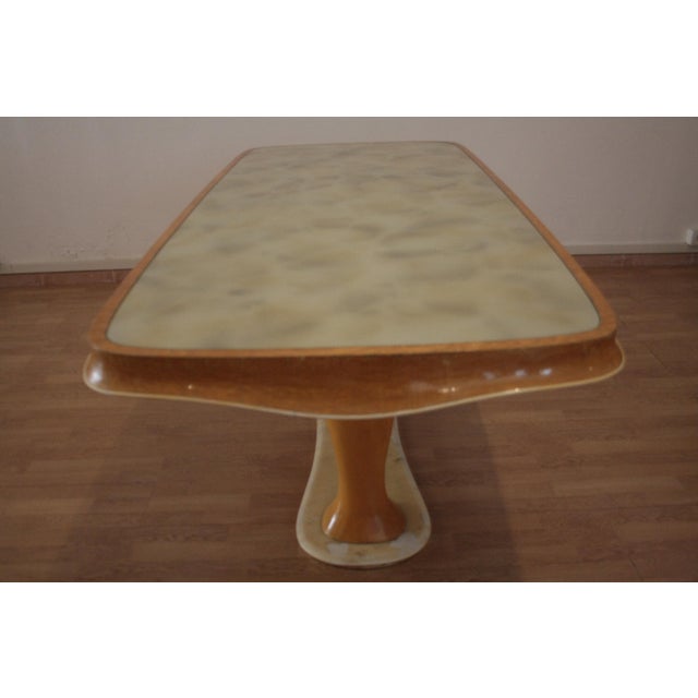 1950s Mid-Century Modern Table in Walnut by Vittorio Dassi, 1950s For Sale - Image 5 of 18
