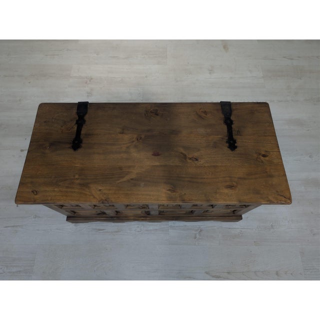 Large Vintage Baroque Chest in Wood, 1920s For Sale - Image 13 of 18