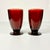 1920s Antique Art Deco Boho Chic Hollywood Regency Ruby Red Footed Tumbler Glasses - Set of 6 For Sale - Image 6 of 11
