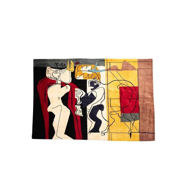 Textile Rug or Tapestry in the style of Le Corbusier For Sale - Image 7 of 7