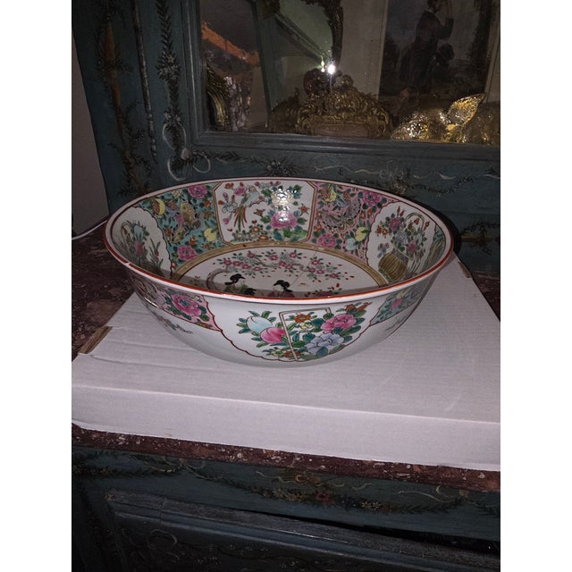 Large Antique Japanese Bowl With Staple Repairs For Sale - Image 17 of 17