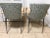 Jean Prouve and Jules Leleu 1990s Postmodern Italian Style Chairs - a Pair For Sale - Image 4 of 12