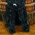 Textile Pair of Large Original Oil Portraits of a Portuguese Water Dog on a Striped Bergère For Sale - Image 7 of 15
