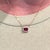 Timeless Ruby Necklace w Earth Mined Diamonds in Solid 14K Rose Gold EM 7x5mm For Sale - Image 10 of 10