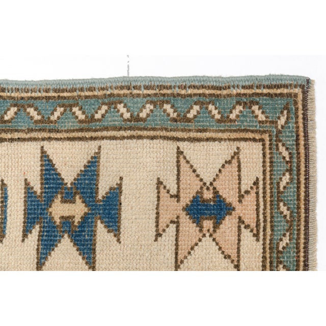 Antique Handmade Vintage Carpet For Sale - Image 9 of 10