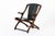 Mid Century Rosewood & Black Leather Folding Lounge Chair by Don Shoemaker For Sale - Image 11 of 14