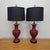 Mid 20th Century Mid 20th Century Mid-Century Chinese Hand-Carved Cinnabar Lacquer Table Lamps, Pair For Sale - Image 5 of 18