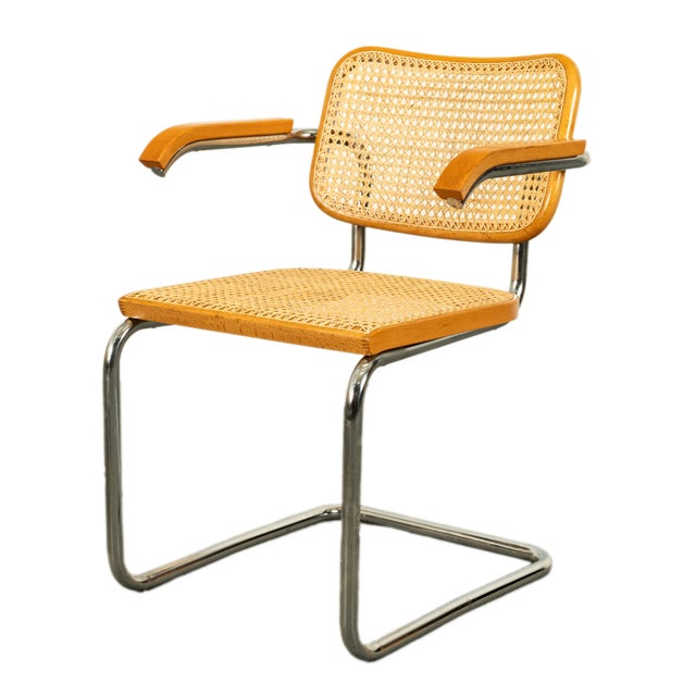 1973 Mid Century Modern Knoll International Marcel Breuer Cesca Chairs- Set of 6 For Sale - Image 10 of 12