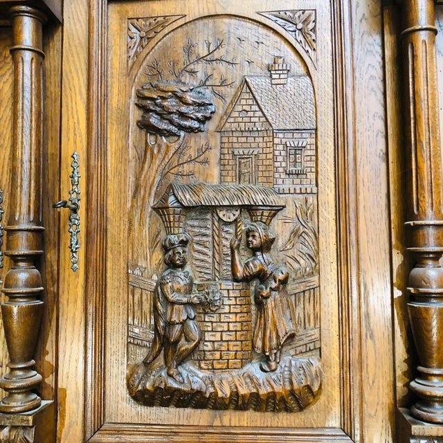 Late 1800s French Country Buffet Sideboard For Sale In Los Angeles - Image 6 of 12