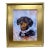 Original Dachshund Puppy Oil Painting on Board, 11” X 14”, Signed Paco C For Sale