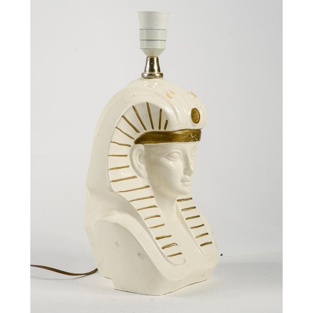 Egyptian God Pharaoh Table lamp, 1970s For Sale - Image 3 of 10