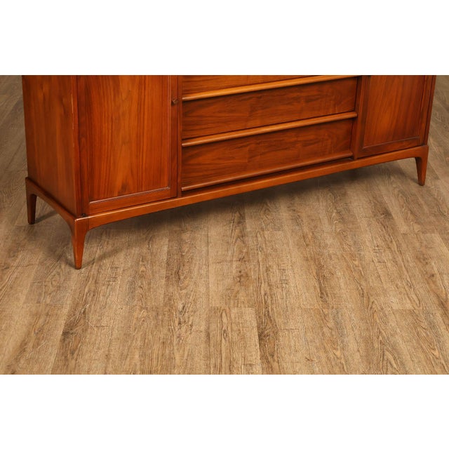 Lane Rhythm Mid Century Walnut Sideboard For Sale - Image 11 of 18