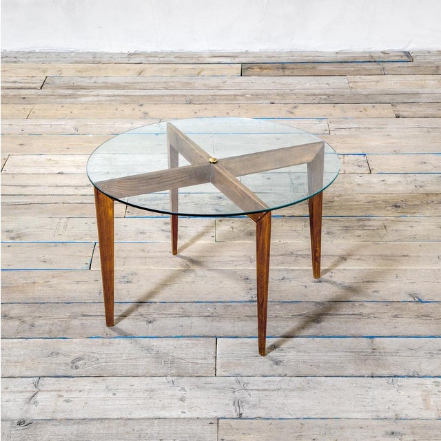 Wood Low Wood and Glass Table by Gio Ponti for Isa Bergamo, 1957 For Sale - Image 7 of 7