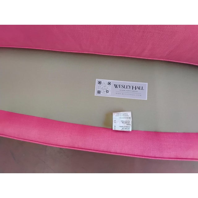 Hot Pink Wesley Hall French Style Settee For Sale - Image 8 of 9