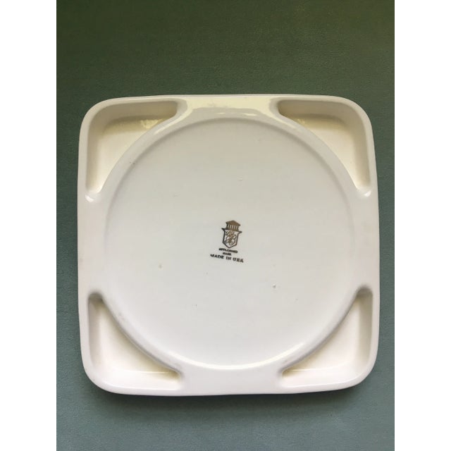 Mid 20th Century Vintage Dolphin Coat of Arms Ashtray For Sale - Image 4 of 10