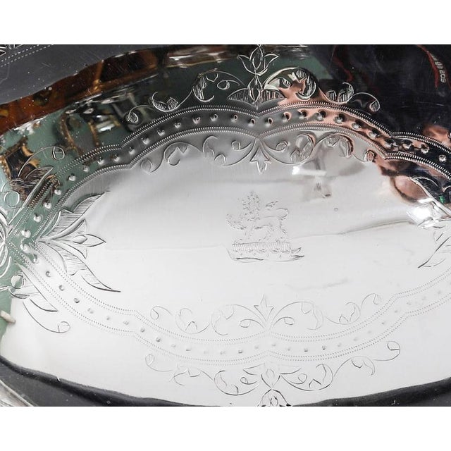 Antique Victorian Neo Classical Silver Plated Fruit Basket, 19th Century For Sale - Image 5 of 16