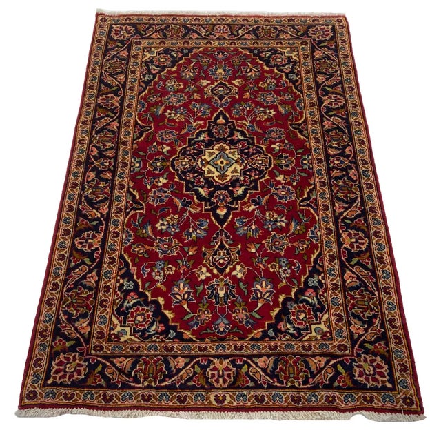 Keshan rug | Size: 156 x 102 cm | Knot density: 150,000 – 300,000 knots/m² | Material: High-quality sheep's wool and...