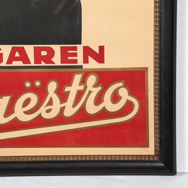 Art Deco Sigaren Maestro Poster Cigars For Sale - Image 10 of 12