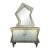 Vintage Memphis Style Sculpted Credenza With Mirror - 2 Pieces For Sale