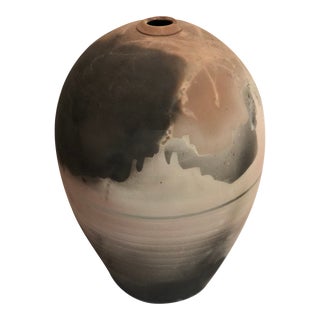 1980s Raku Pottery by Michael Weinburg For Sale